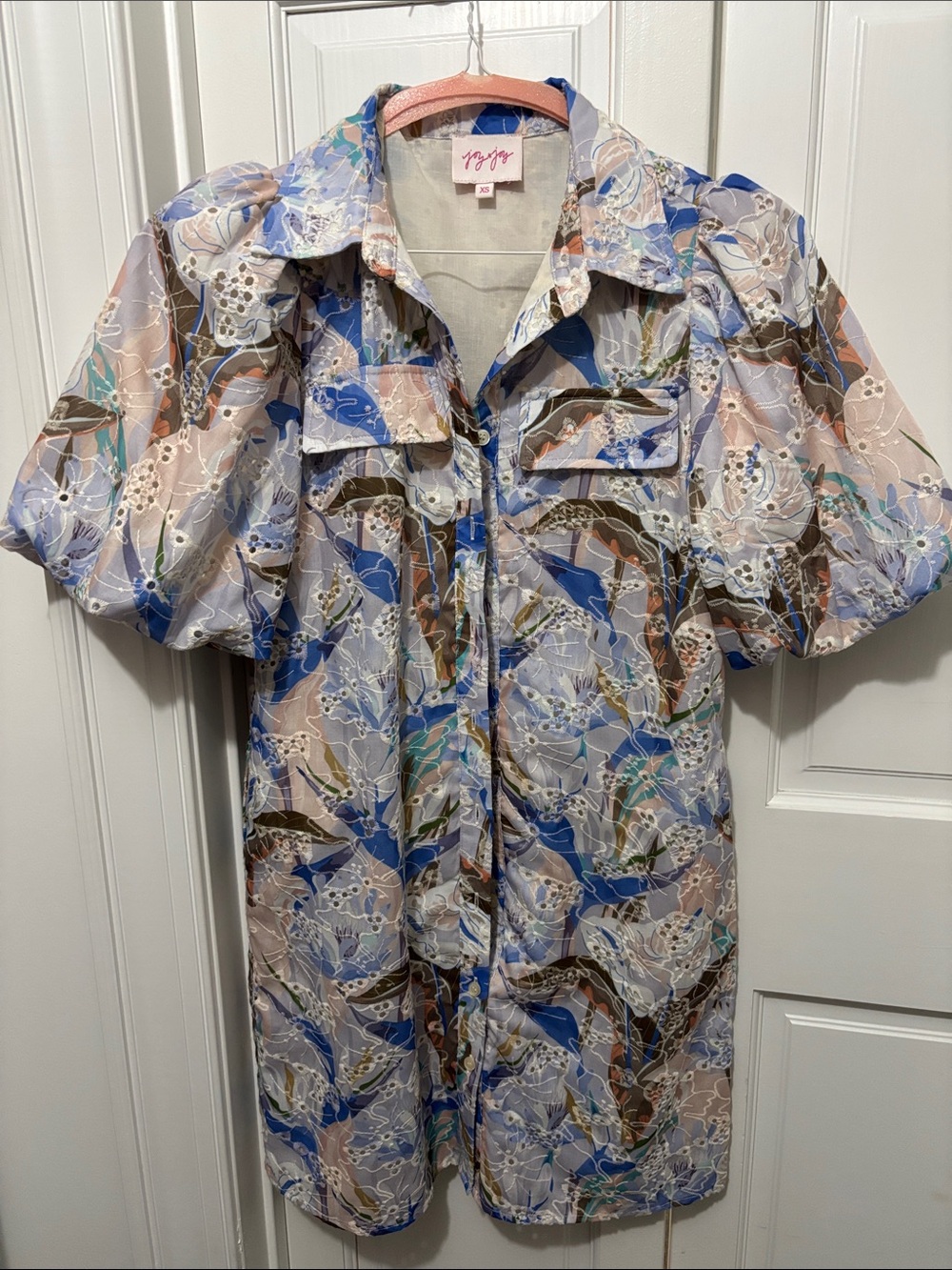 Joy Joy puff sleeve dress
